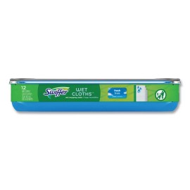 Swiffer 80374006 8 x 10 Wet Refill Cloths - Fresh Scent/White (6/Carton) New