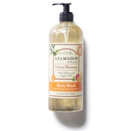 A LA MAISON Citrus Blossom Hydrating Body Wash - Triple French Milled Natural Shower Gel Body Wash for Women and Men (25.36 oz Bottle)