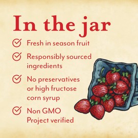 Oregon Growers, Strawberry, Non-GMO, Natural Fruit Spread, 12 Ounce (Pack of 2)