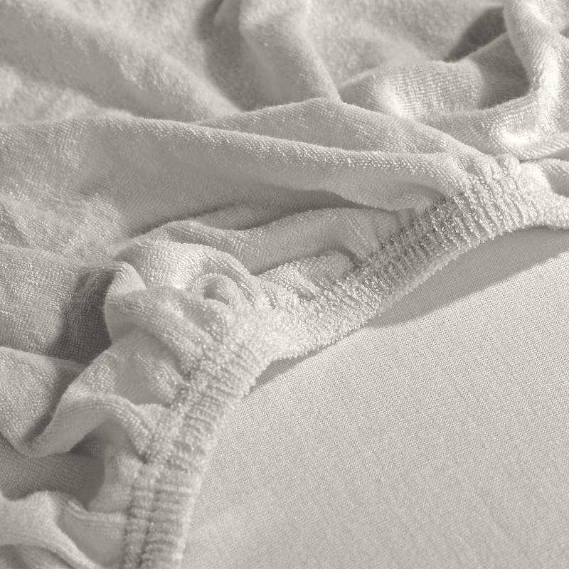 Erwin Müller Fitted sheet, "Erding" terry white size 90x190 cm