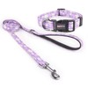 Reflective Dog Collar Leash Combo: Puppy Small Medium Large Adjustable