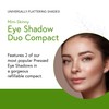 Honeybee Gardens Mini Skinny Duo Eye Shadow Compact in Tippy