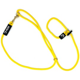 Mad Dog Products 3/8" x 10' Yellow Hands Free Slip Lead Dog Leash - Made in USA