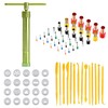 Allazone 56 PCS Polymer Clay Extruder kit, Rotary Clay Extruder