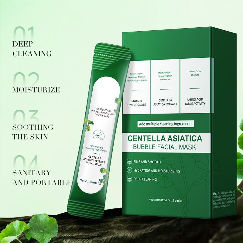 L Centella foam facial mask can remove black and control