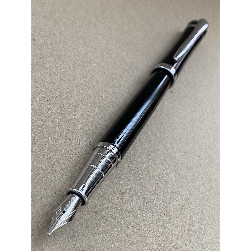 Rhapsody Luxury 3035 Executive Steel Fountain Pen BLACK Ink Pens