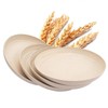 YUNSHENGFANGDM Lightweight Wheat Straw Plates, Unbreakable Deep Dinner Plates Reusable