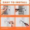 KOVOSCH 2 Pack Screen Door Latch 90 Degree, 1.73 x