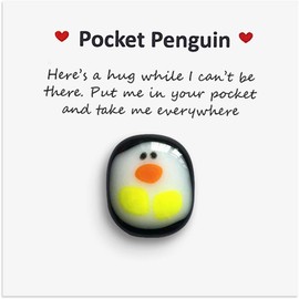 A Little Pocket Penguin Hug,Mini Cute Pocket Penguin Hug Animal Decoration Special Encourage Birthday Wedding Party Valentines Penguin Gift Decoration (Here's a Hug), Stuffed Animals and Teddy Bears