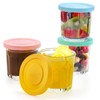 Coloch 4 Pack 13Oz Working Glass Jar with Leakage Proof
