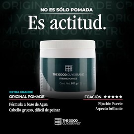 Cera para Cabello Hombre | Strong Pomade a Base de Agua | Pomada para Cabello Hombre Fijación Expert sin Residuos | Ideal para Cabello Grueso y Ondula