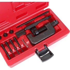 MEETOZ 13pcs Motorcycle ATV Bike Drive Chain Cutter Breaker Splitter Link Riveter Riveting Repair Tools