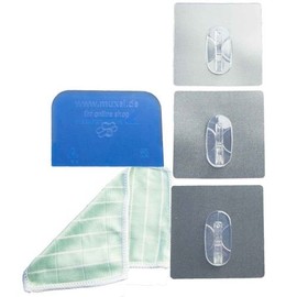 Muxel Wunderhaken Set 3-piece, large suction hooks. The magic hooks hold almost everywhere and permanently. Simply magic