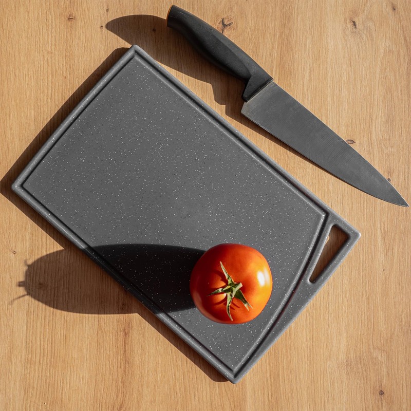 KADAX Chopping Board 31.5 x 20 cm, Plastic Kitchen Board,