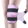 NEWGO Knee Ice Packs for Injuries Reusable Gel Cold Pack Knee Wrap Around Entire Knee for Knee Replacement Surgery Purple