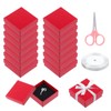 Swpeet 17Pcs 2.95 x 2.95 x 1.2Inch Red Fan Pattern
