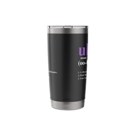 Funny Ube Definition Ube Bae Flavor Purple Yam Ube Stainless Steel Insulated Tumbler