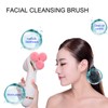 Electric Facial Cleansing Brush 3 Head Massage Facial Exfoliating Silicone