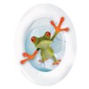Wandkings Crazy Frosch, WC Deckel Aufkleber Sticker, 30 x 40