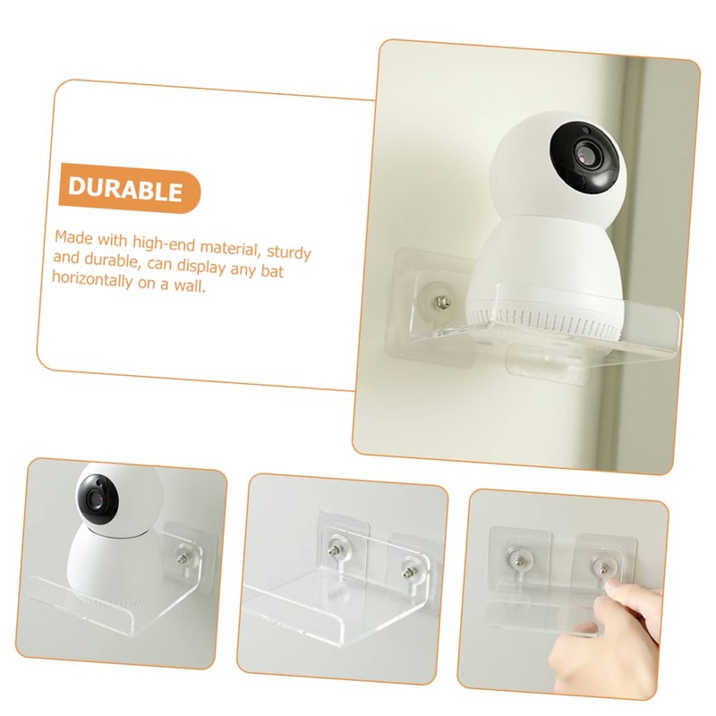 DOITOOL 2pcs Wall Mount Router Bracket Display Shelf Floating Shelves