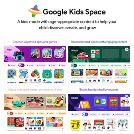 ApoloMedia Kids Tablet, 10 inch Toddler Tablet with EVA Protective Case, 2+32GB Storage, 5000mAh, 5G WiFi, Android 13 Tablet for Kids with Google Kids Space, Family Link, Ad-Free Contents (Pink)