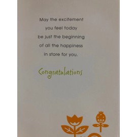 American Greetings Beautiful Die Cut Congratulation