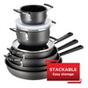T-fal All-In-One Hard Anodized Dishwasher Safe Nonstick Cookware Set, 12-Piece,
