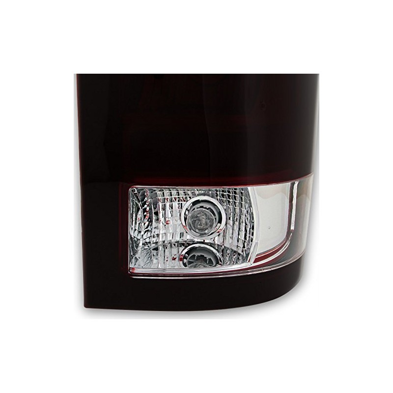 For GMC Sierra Fleetside Pickup Dark Red Tail Lights Driver