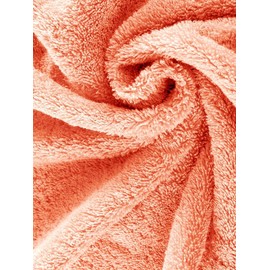herzbach home Luxury Sauna Towel 80 x 200 cm (Coral) - Large, Soft & Absorbent Sauna Towel in Best Quality - 100% Natural Cotton