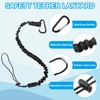 MECCANIXITY Retractable Tool Lanyard 3ft with Single Aluminum Buckle and