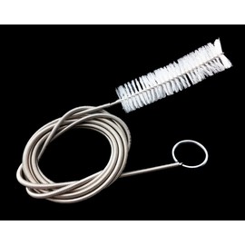 Blovess Yueton Flexible Tube Cleaning Brush, Nylon Long Brush with Loop, Hoses Bent Pipe Cleaning Brush, Bendable Tube Brush Cleaner, Aquarium Water Filter Pipe Air Tube Brush (White)