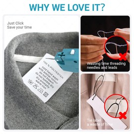 Mini Stitch Gun Kit with 5500 Micro Fasteners & 7 Needles - Micro Clothing Tag Gun for Sewing, Quilting, Hemming, Repairs - Quick Stitch Clothing Fixer with Portable Hard Case (Not Standard Label Gun)