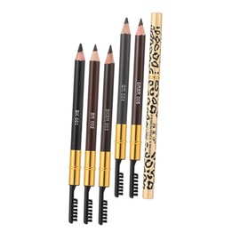 FOMIYES 5pcs Eyebrow Pencils Set Brush Easy to Shape Fill Non-transfer for Occasions
