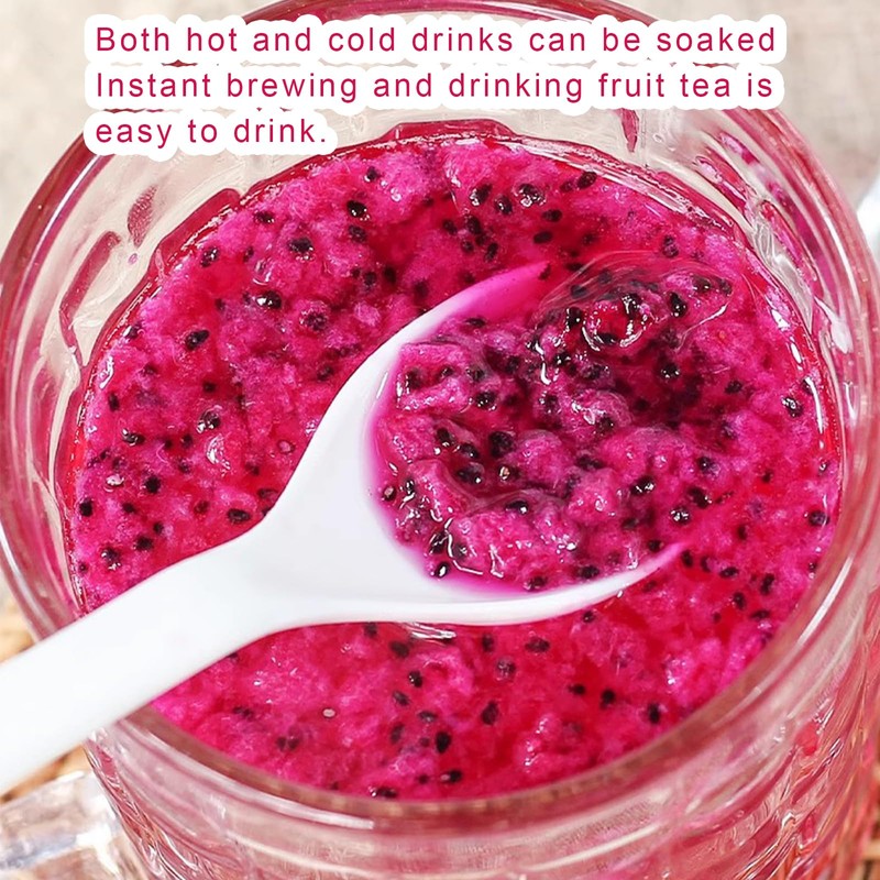 Freeze-Dried Diced Dragon Fruit Snack - 4.23 Oz,Freeze-Dried Pitaya grain