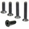 MonsterBolts - M6 x 15mm Flat Head Socket Cap Screws,