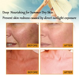 Rice Sunscreen,Organic Sunscreen SPF50,Face &Body Sun Cream,Strong Sun Protection Sun Lotion with Rice Extracts,Refreshing Body Suncream,Non-Greasy & Breathable,Moisturiser Sunscreen for Oily Skin-40g