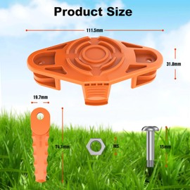 Rivershine Trimmer Blades Head, Compatible with Worx WG150, WG154, WG163, WG165, WG175, WG180, Can Replace WA0010& WA0004 Replacement spools