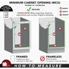 TAG Hardware Wardrobe Closet Rod Concave Shape with End Supports
