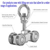 SKTREX 4 Wheel Silent Trolley Assembly Rollers Four Bearing Trolley