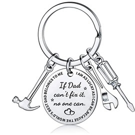 JMIMO Dad Keyring Dad Gifts from Daughter Son Dad Birthday Gifts Fathers Day Gift