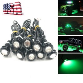 Unbranded 10X Green LED Rock Light For JEEP Offroad Truck Boat Under Body Trail Rig Light
