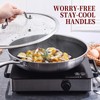 Inqibee 12-Inch Hybrid Tri-Ply Stainless Steel Sauté Pan,Non-stick Frying Pan