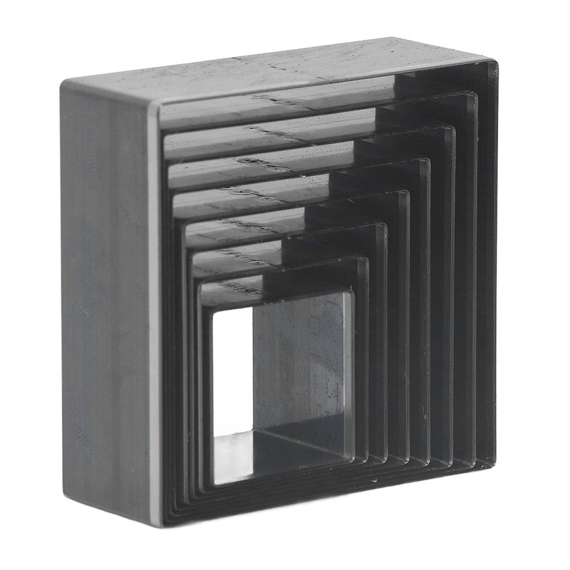 8Pcs Leather Cutting Mold Alloy Steel Square Shape Leather Punching