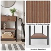 Manora Fluted Console Table with Wooden Drawers, Slim Entryway Table