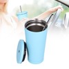500ML Small Vacuum Coffee Cup Iced Coffee Bottle with Straw