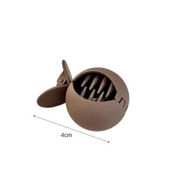 4Pcs Small Fish Shape Hair Clip Korean Style Round Hair Clamp High Ponytail Hair Claw Clip Nonslip Hairpin Fashion Women Hair Accessories, Clips and Barrettes（Black）