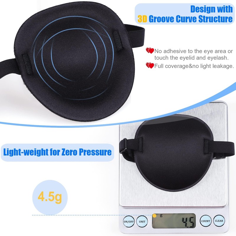 2PCS Eye Patches for Adults Men Kids, Medical Eye Patch