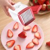 Cup Slicer Fruit,Stainless Steel Fruit Slicer Cutter Cup,Vegetable Speed Slicer
