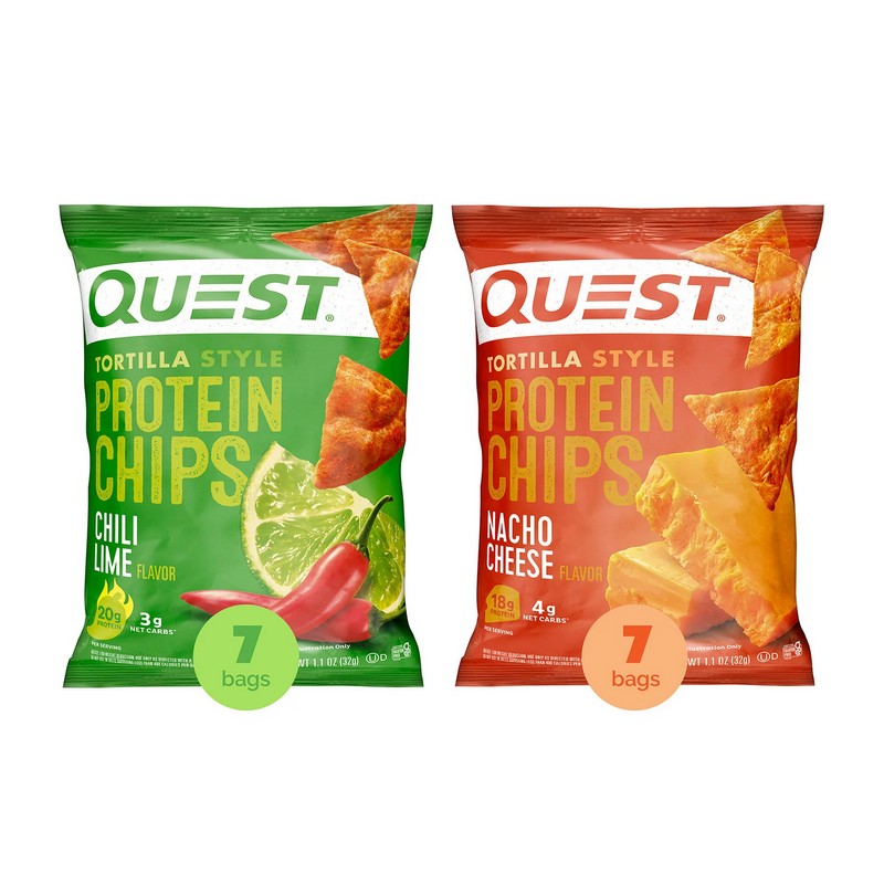 Quest Tortilla-Style 18-20g Protein Chips, Variety Pack, 14 ct.