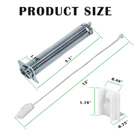 12004119 Dishwasher Door Spring Kit, Compatible with Bosch Dishwashers SHE SHP SHX Series included 00754866 Replaces 4163808 AP5953108 PS10061222 EAP10061222 PD00041424